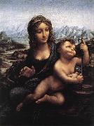 LEONARDO da Vinci Madonna with the Yarnwinder oil painting artist
